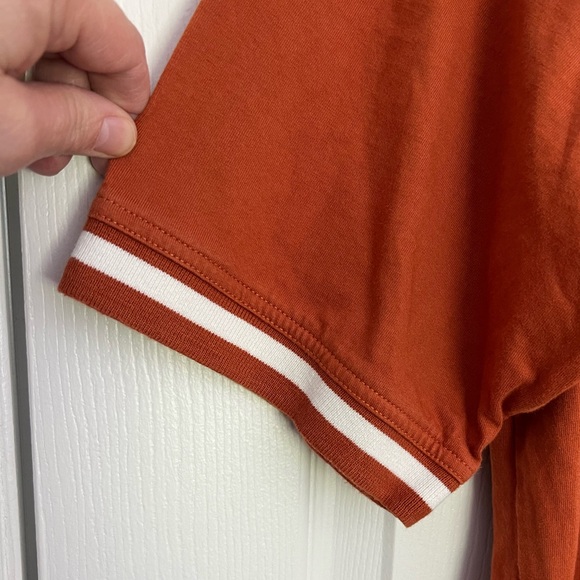 Size large University of Texas burnt orange polo with longhorn on chest. - Picture 4 of 7